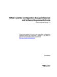 VMware VCENTER CONFIGURATION MANAGER 5.3 - SOFTWARE REQUIEREMENTS GUIDE User`s guide