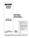 Craftsman 919.184160 Troubleshooting guide