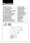Makita 4333D Instruction manual