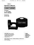 Craftsman 351.181720 Operating instructions