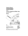 Craftsman 320.21195 Operator`s manual