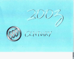 Buick 2003 Century Owner`s manual