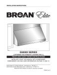 Broan 332H Installation manual