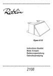 ROBLIN OPEN 610 Technical data