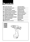 Makita 6270D Instruction manual