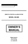 MyTek SS-900 Owner`s manual