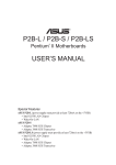 Asus P2B-F User`s manual