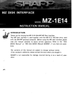 Sharp MZ-1F11 Instruction manual