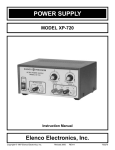 Elenco Electronics XP-720K Instruction manual
