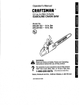 Craftsman 358.351063 Operator`s manual