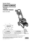 Craftsman 580.752900 Operating instructions