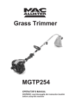 MacAllister MGTP254 Operator`s manual