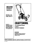 Craftsman 536.797571 Owner`s manual