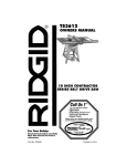 RIDGID 120V Specifications