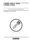 Brother T-8422A Service manual
