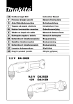 Makita DA312D Instruction manual