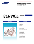 Samsung SF-3000I Service manual