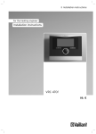 Vaillant VRC 470 Technical data