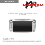 Macrom M-AVM6020 User`s manual