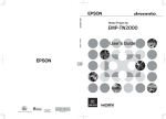 Epson EMP-TW2000 User`s guide