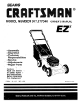 Craftsman 917.377340 Operator`s manual