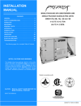 York DM120 Installation manual