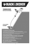 Black & Decker GH3000 Instruction manual