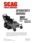 Scag Power Equipment SWZT36-481FS Operator`s manual