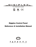 SEKURE Paradox Digiplex DGP-610 Installation manual