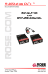 Rose electronics MultiStation Instruction manual
