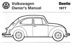 Volkswagen BEETLE-1977 Owner`s manual