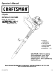 Craftsman INCREDI.PUL 316.794010 Operator`s manual