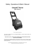 Cleanfix Parrot RA 300 E Specifications