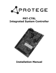 Protege PRT-CTRL-SE Installation manual