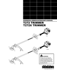 Shindaiwa T272X/EVC Operator`s manual