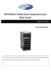 Whynter T-1 Instruction manual