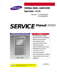 Samsung yePP YV-120V Service manual