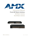 AMX APWeb Instruction manual
