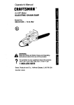 Craftsman 358.341240 Operator`s manual