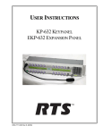 RTS XCP-24 Service manual