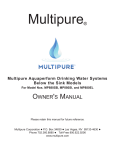 Multi-Pure MP880EL Owner`s manual