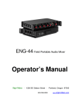 Sign Video ENG-44 Operator`s manual