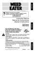 Weed Eater 530163993 Instruction manual