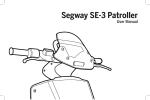 Segway SE-3 Patroller User manual