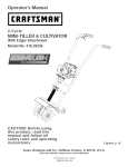 Craftsman Incredi-Pull 316.29256 Operating instructions
