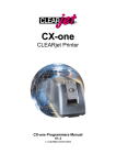 Clear jet CX-one User manual