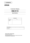 Epson DM-D110 - Vacuum Fluorescent Display Character Specifications