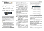 SignaMax FO-098-8080 Installation guide