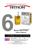 Ritron RQX-156 XT Owner`s manual