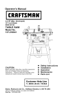Craftsman 137.218041 Operator`s manual